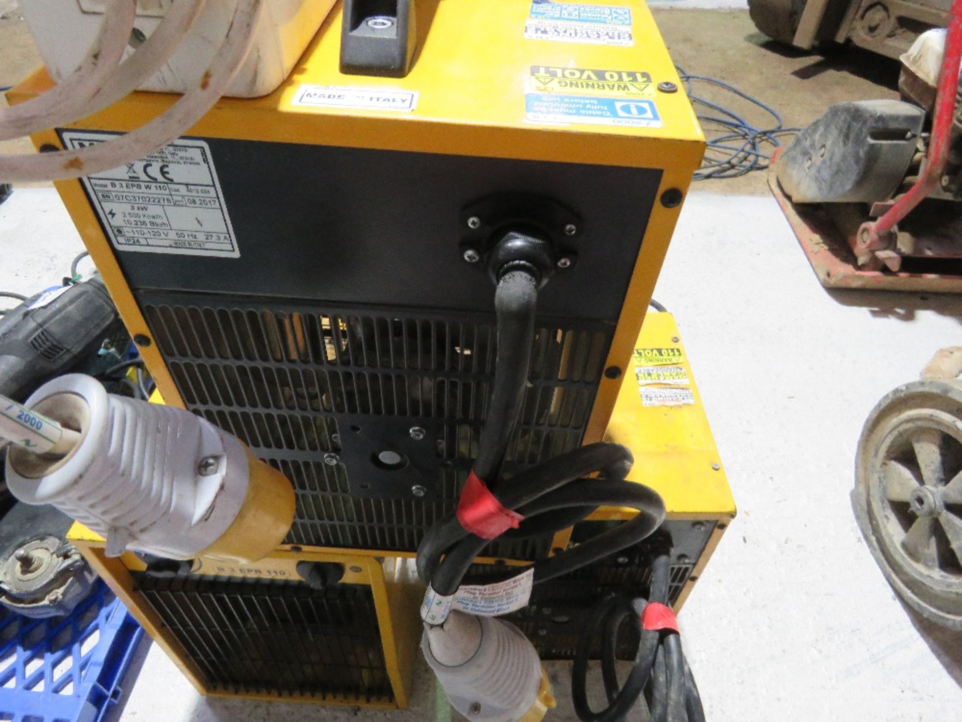 4NO 11OVOLT POWERED FAN HEATERS. - Image 3 of 6