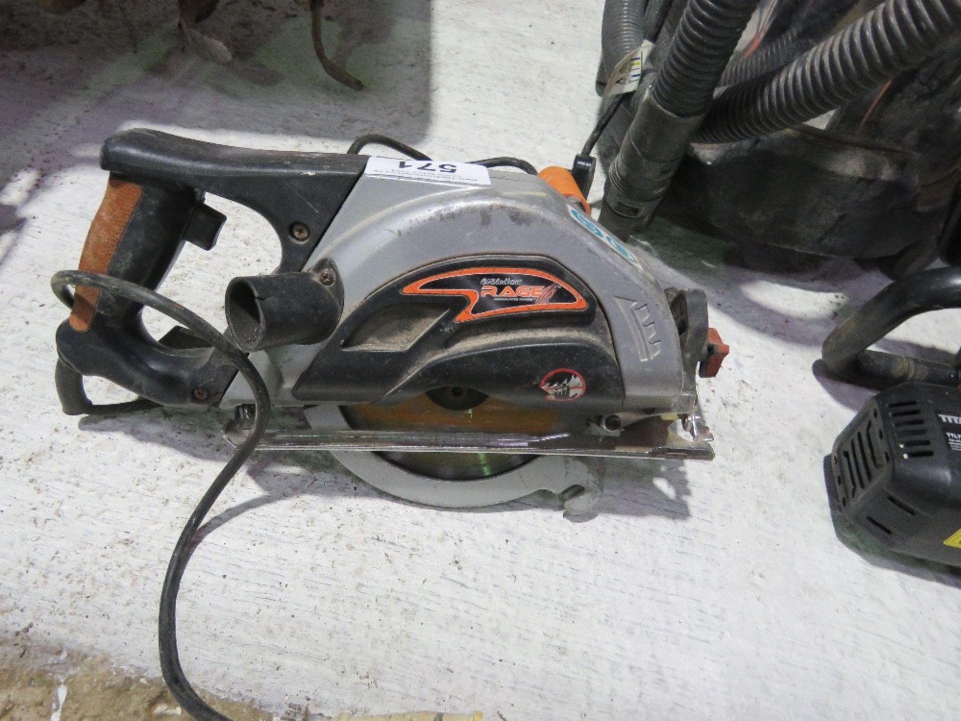 EVOLUTION 110VOLT METAL CUTTING CIRCULAR SAW. DIRECT FROM LOCAL RETIRING BUILDER. THIS LOT IS S