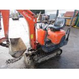 KUBOTA K008 MICRO EXCAVATOR YEAR 2006 APPROX. 4830 REC HOURS. SN:2167. WITH 4NO BUCKETS. DIRECT FROM