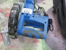 WICKES 240VOLT MITRE SAW, APPEARS LITTLE/UNUSED. THIS LOT IS SOLD UNDER THE AUCTIONEERS MARGIN SC