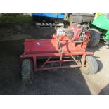 LOGIC HEAVY DUTY PETROL ENGINED TOWED QUAD BIKE FLAIL MOWER. WHEN TESTED WAS SEEN TO START, RUN AND
