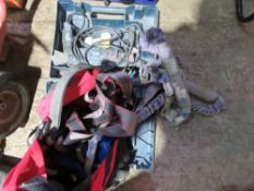 BOSCH 110VOLT DRILL PLUS SAFETY HARNESS ETC. THIS LOT IS SOLD UNDER THE AUCTIONEERS MARGIN SCHEME