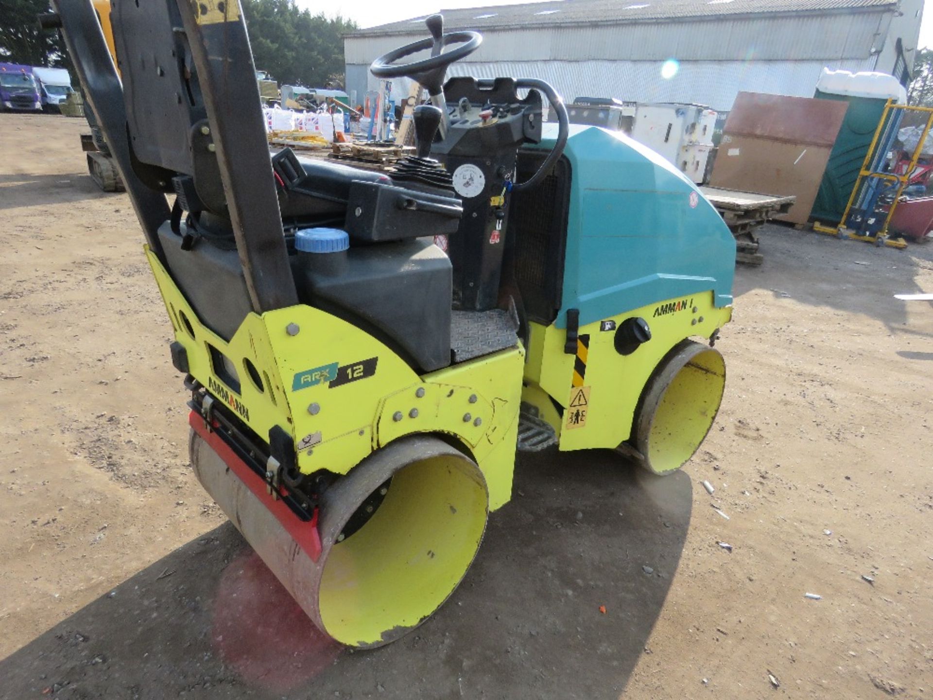 AMMANN ARX12 DOUBLE DRUM RIDE ON ROLLER YEAR 2013 BUILD. 812.3 REC HOURS. SN:TFAARX12ED0013258. DIRE - Bild 5 aus 13