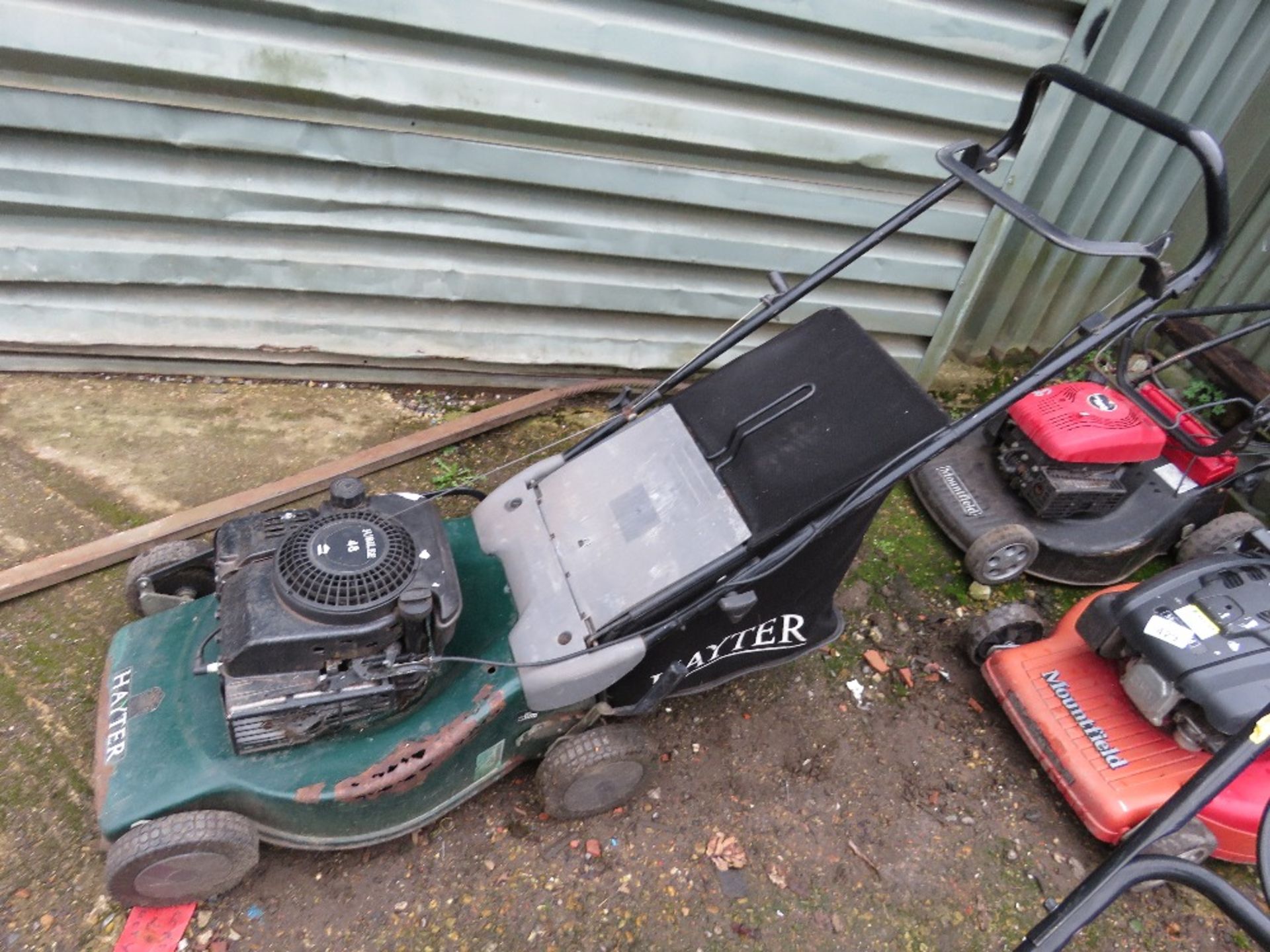 HAYTER JUBILEE 48 MOWER WITH A COLLECTOR BAG. THIS LOT IS SOLD UNDER THE AUCTIONEERS MARGIN SCHEM