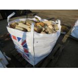 LARGE BULK BAG CONTAINING HARDWOOD LOGS. ....THIS LOT IS SOLD UNDER THE AUCTIONEERS MARGIN SCHEME, T