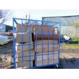 LARGE WHEELED STILLAGE CONTAINING POLYSTYRENE DUCTING INSERTS. . SOURCED FROM COMPANY LIQUIDATION.