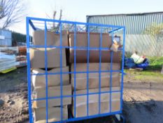 LARGE WHEELED STILLAGE CONTAINING POLYSTYRENE DUCTING INSERTS. . SOURCED FROM COMPANY LIQUIDATION.