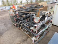 4NO ARMORGARD WHEELED PIPE RACKS. SOURCED FROM COMPANY LIQUIDATION.