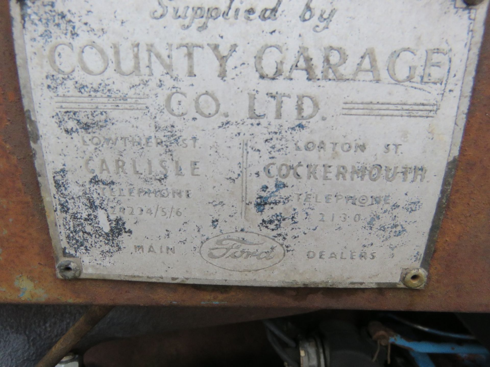 FORDSON MAJOR TRACTOR, ORIGINALLY SUPPLIED BY COUNTY GARAGE CO LTD FROM CARLISLE. WHEN TESTED WAS S - Image 7 of 9