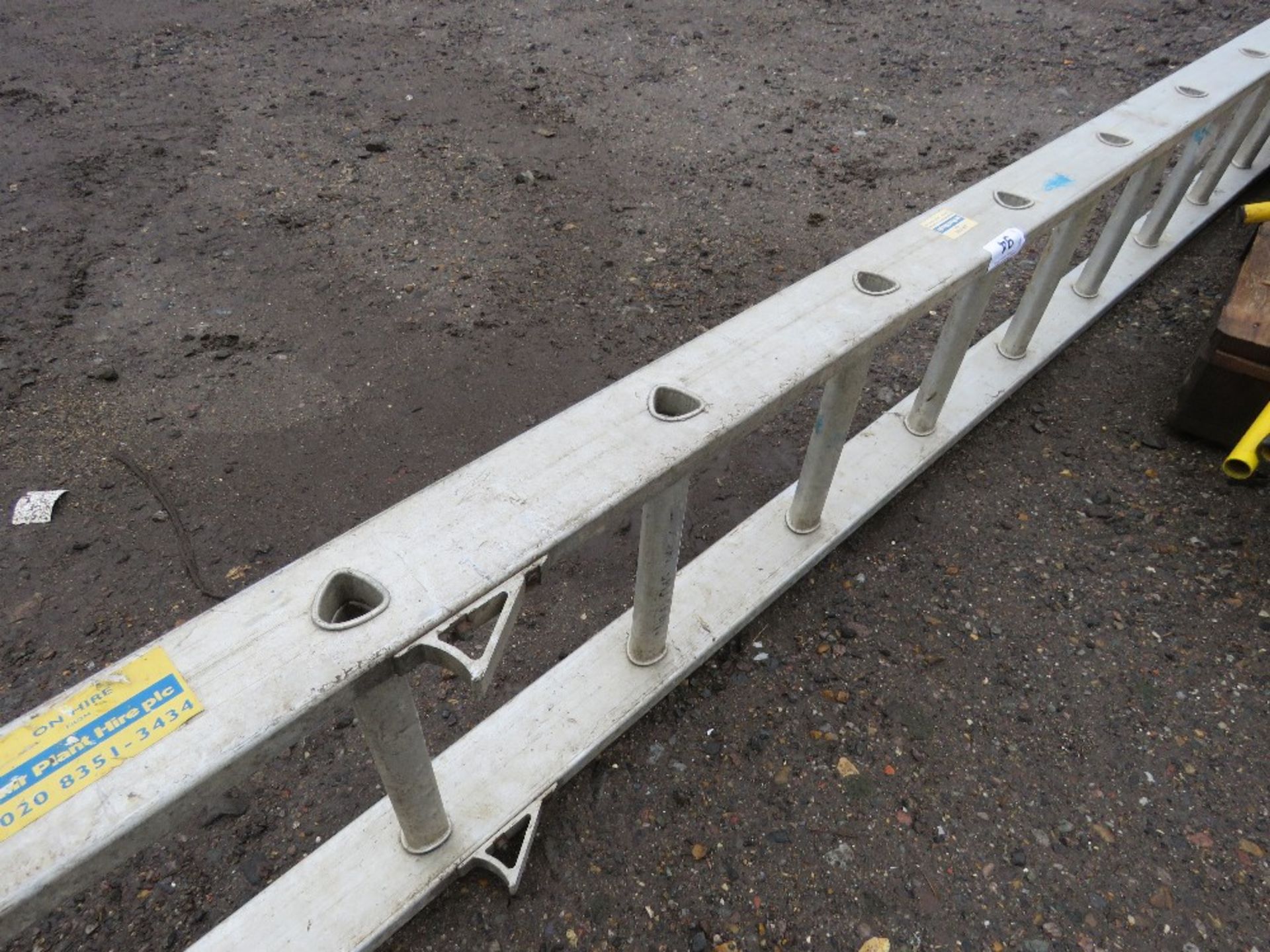 ALUMINIUM LADDER SECTION, 13FT LENGTH APPROX. - Image 2 of 2