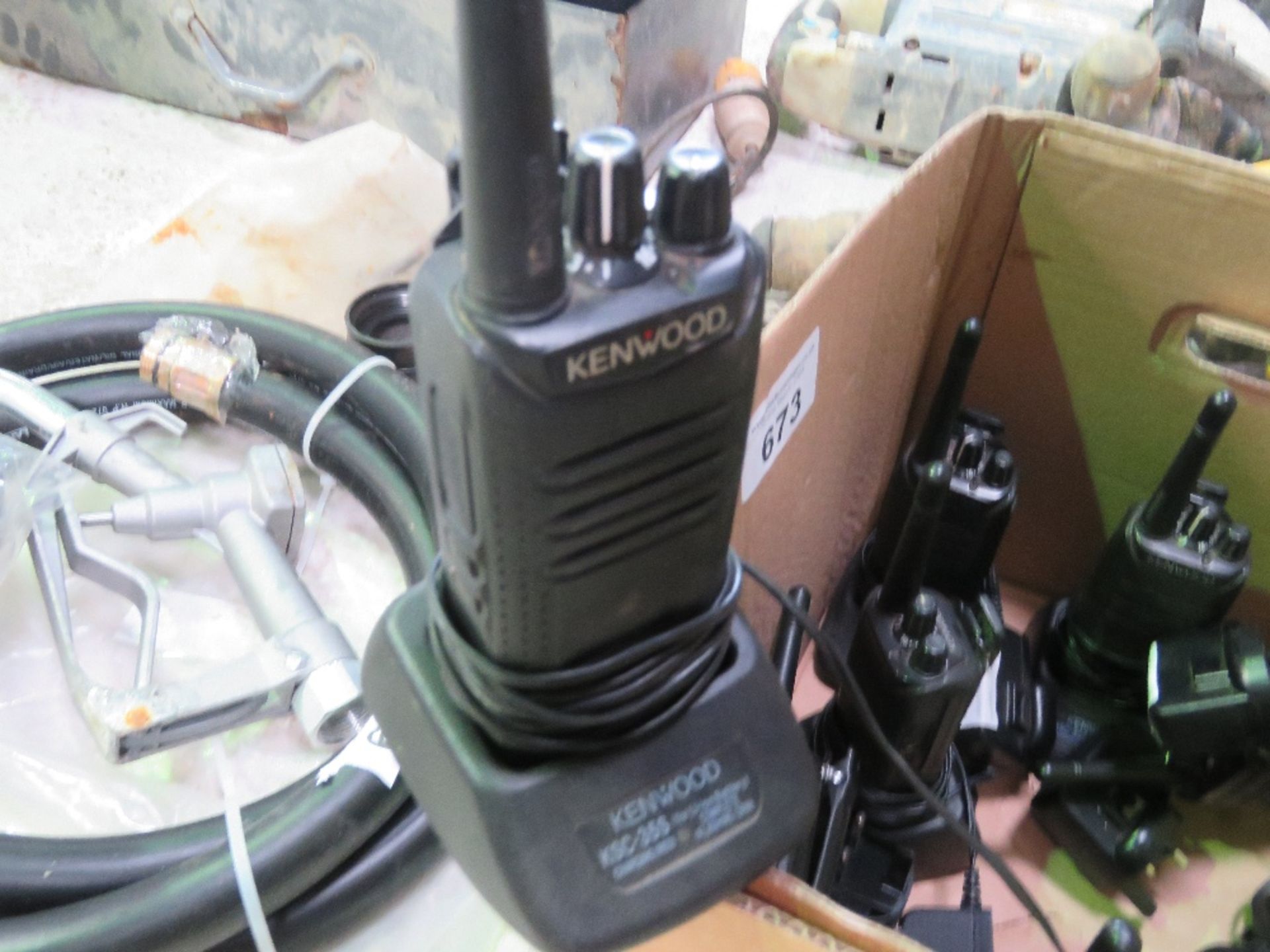9NO KENWOOD WALKIE TALKIE RADIOS WITH CHARGERS. DIRECT FROM SITE CLOSURE. WORKING WHEN REMOVED. T - Image 3 of 4