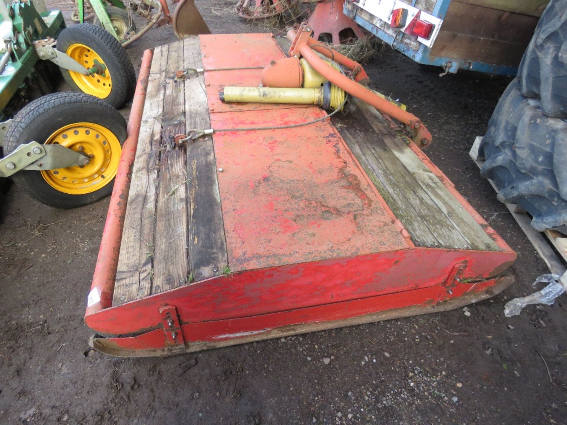 VOTEX 9FT WIDTH APPROX TRACTOR MOUNTED TOPPER MOWER. - Image 2 of 6