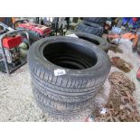 2 X TYRES, CONDITION UNKNOWN 255-50R19.