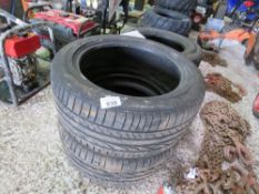 2 X TYRES, CONDITION UNKNOWN 255-50R19.