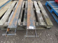 PAIR OF FORKLIFT EXTENSION TINES 5FT LENGTH APPROX.