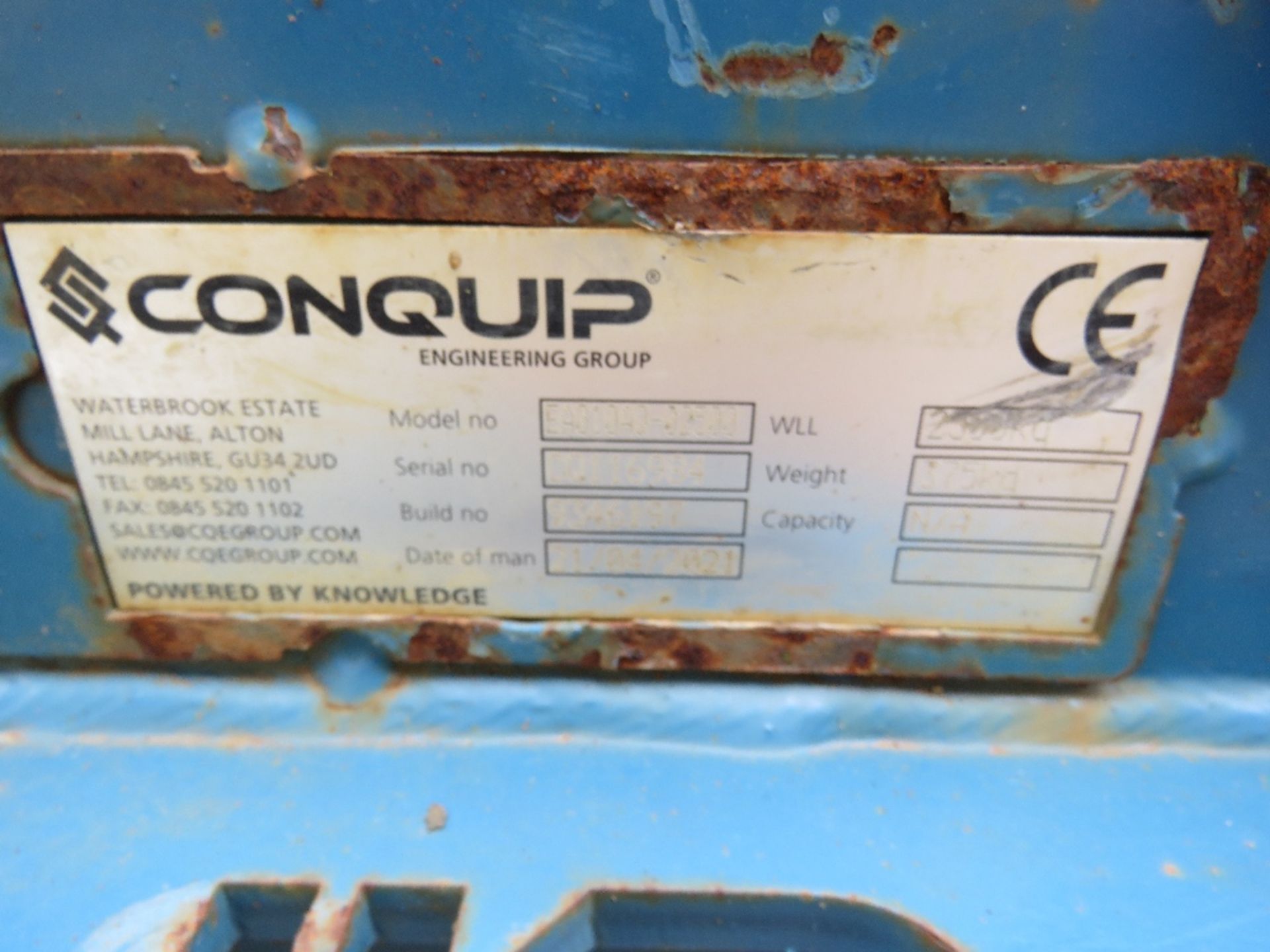 CONQUIP EXCAVATOR MOUNTED PALLET FORKS, YEAR 2021. 80MM PINS FITTED BUT CAN ALSO BE USED ON 65MM PIN - Image 4 of 5