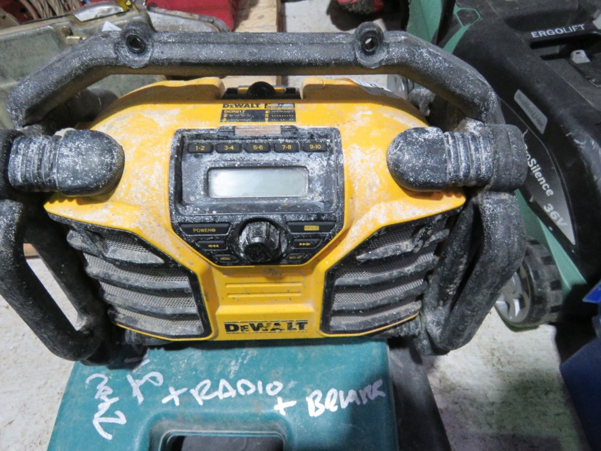 BREAKER 240VOLT PLUS A JIG SAW AND DEWALT RADIO.....THIS LOT IS SOLD UNDER THE AUCTIONEERS MARGIN SC