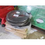 LARGE QUANTITY OF STONE AND STEEL CUTTING/GRINDING DISCS, 300MM DIAMETER. SOURCED FROM COMPANY LIQUI