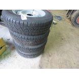 4NO TRAILER WHEELS 5 STUD RIMS SIZE 15570R12C.