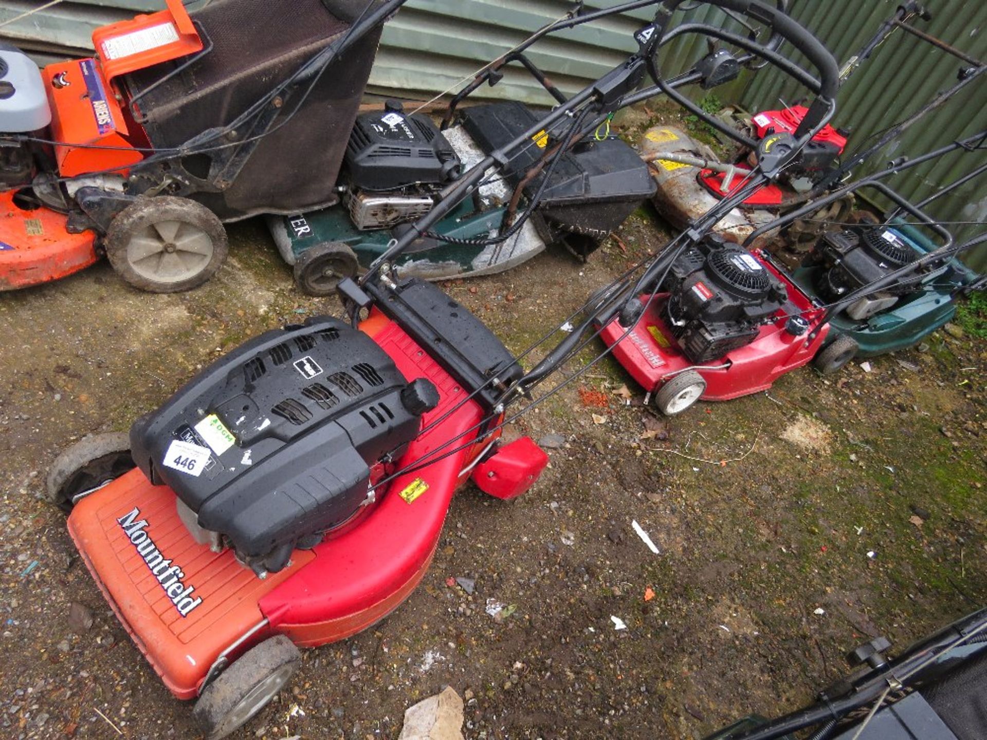 MOUNTFIELD PETROL LAWNMOWER WITH ROLLER , NO COLLECTOR. THIS LOT IS SOLD UNDER THE AUCTIONEERS M - Image 2 of 4