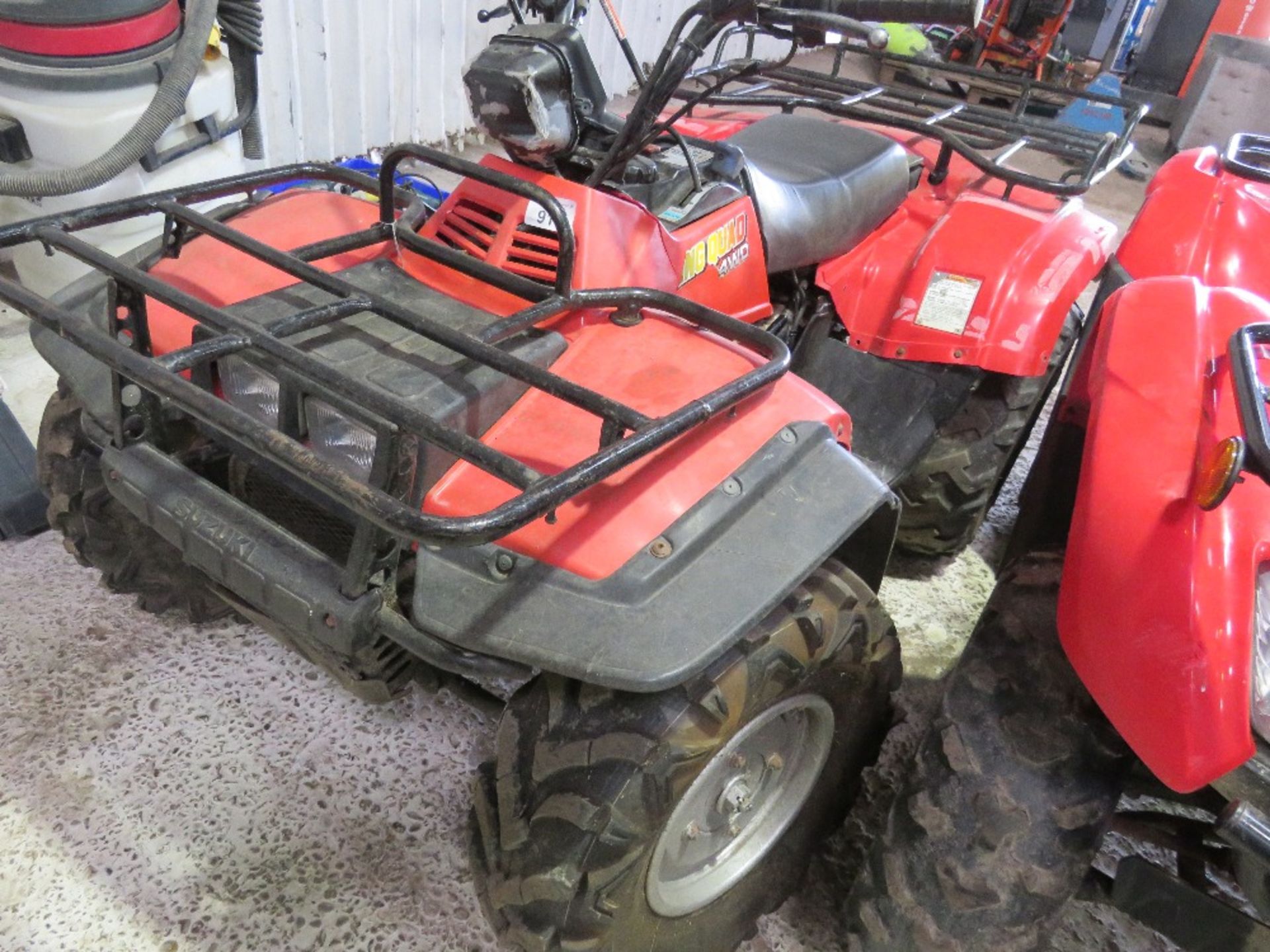 KING QUAD 4WD QUAD BIKE. WHEN TESTED WAS SEEN TO RUN AND DRIVE..SEE VIDEO. - Image 2 of 12
