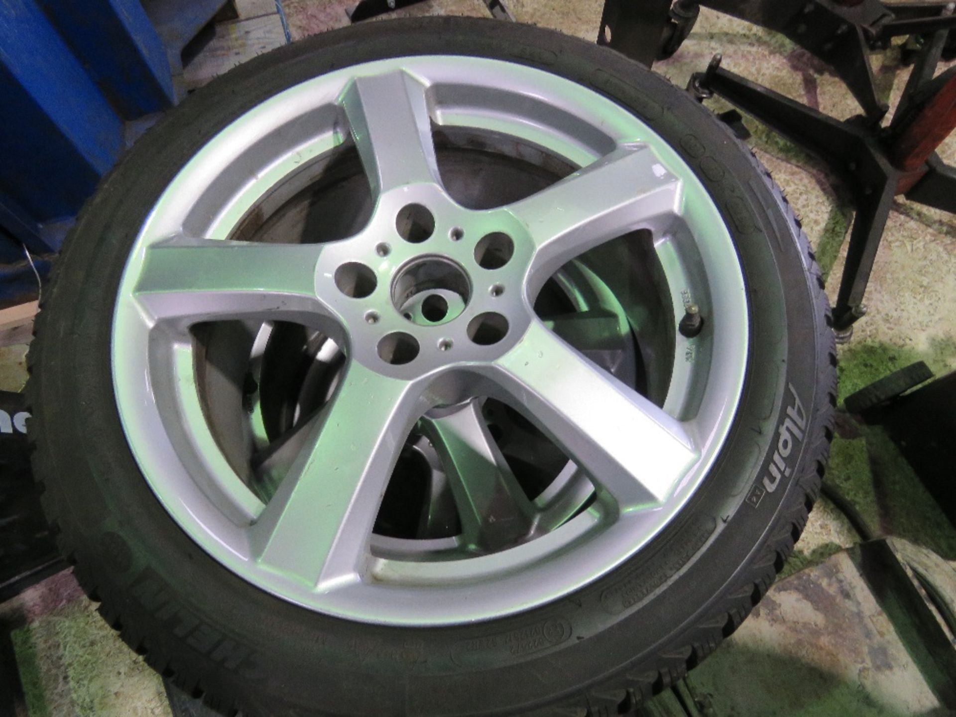 SET OF 4NO ENZO 225-45/17 ALLOY WHEELS AND TYRES, SNOW / WINTER TYRES FITTED. - Image 7 of 9