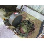 TIRFOR T516 CABLE PULLING WINCH PLUS 2NO ROLLS OF CABLE.