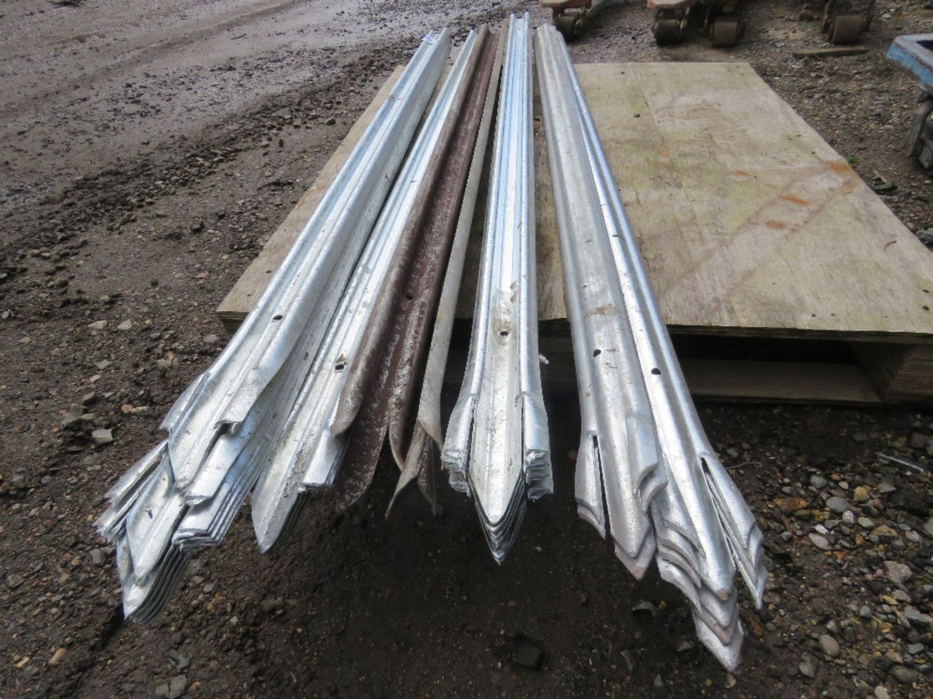 QUANTITY OF GALVANISED PALLISADE FENCING BARS / PALES, 1.75M LENGTH APPROX. - Image 3 of 3