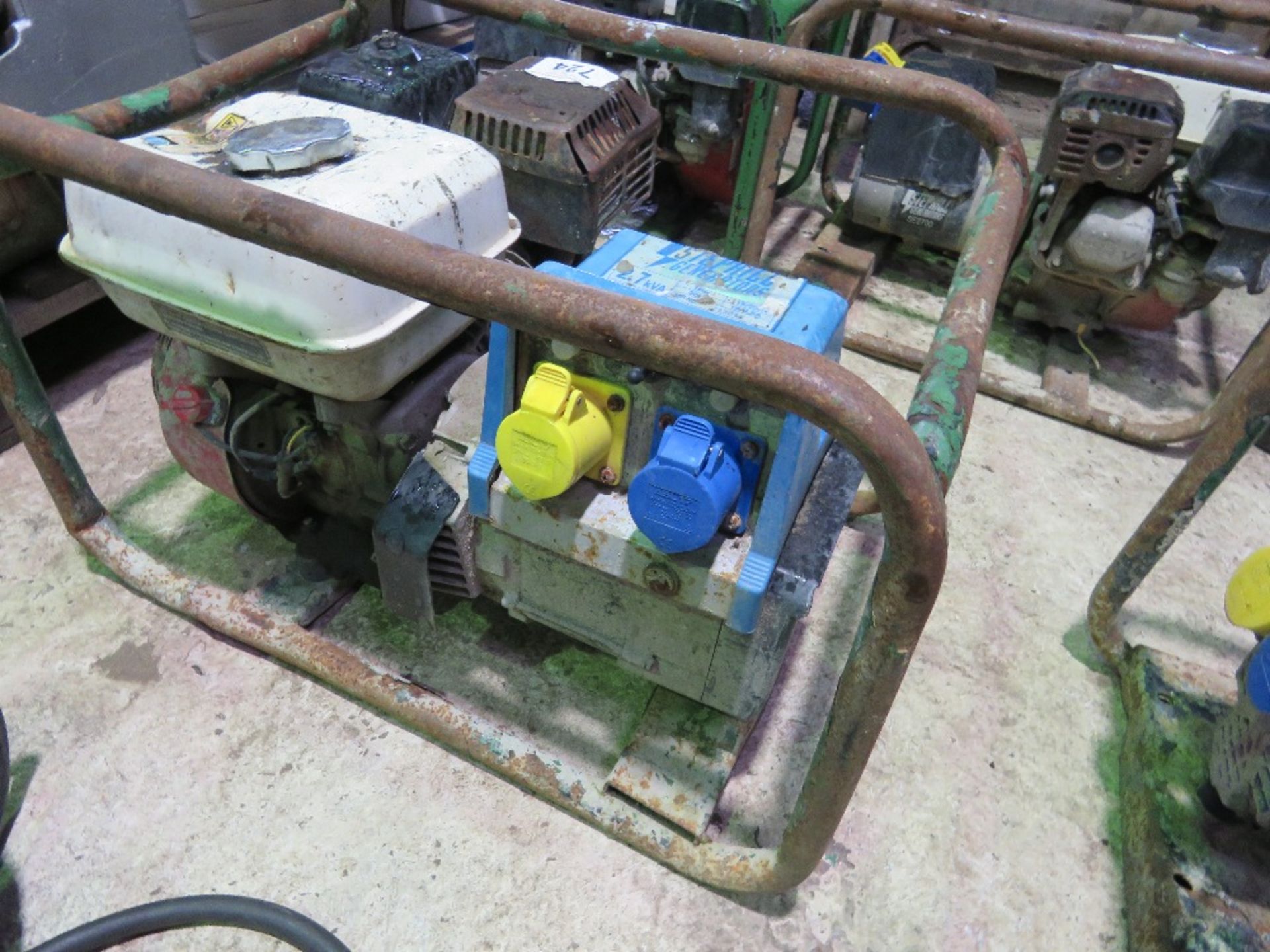 DUAL VOLTAGE PETROL ENGINED GENERATOR.