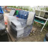 PALLET CONTAINING ASSORTED PLASTIC STORAGE CRATES.....THIS LOT IS SOLD UNDER THE AUCTIONEERS MARGIN
