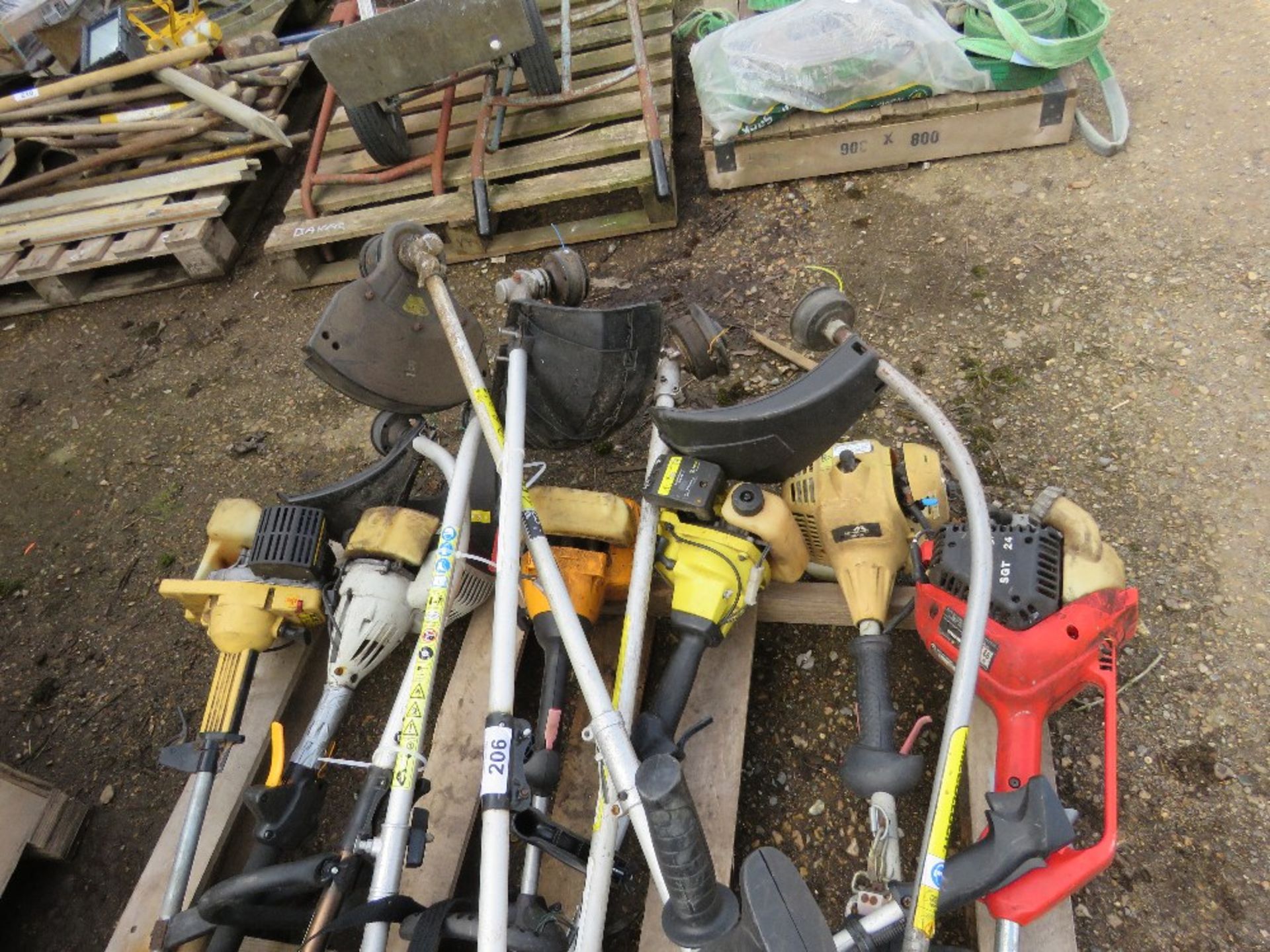12NO ASSORTED PETROL ENGINED STRIMMERS. - Image 3 of 4