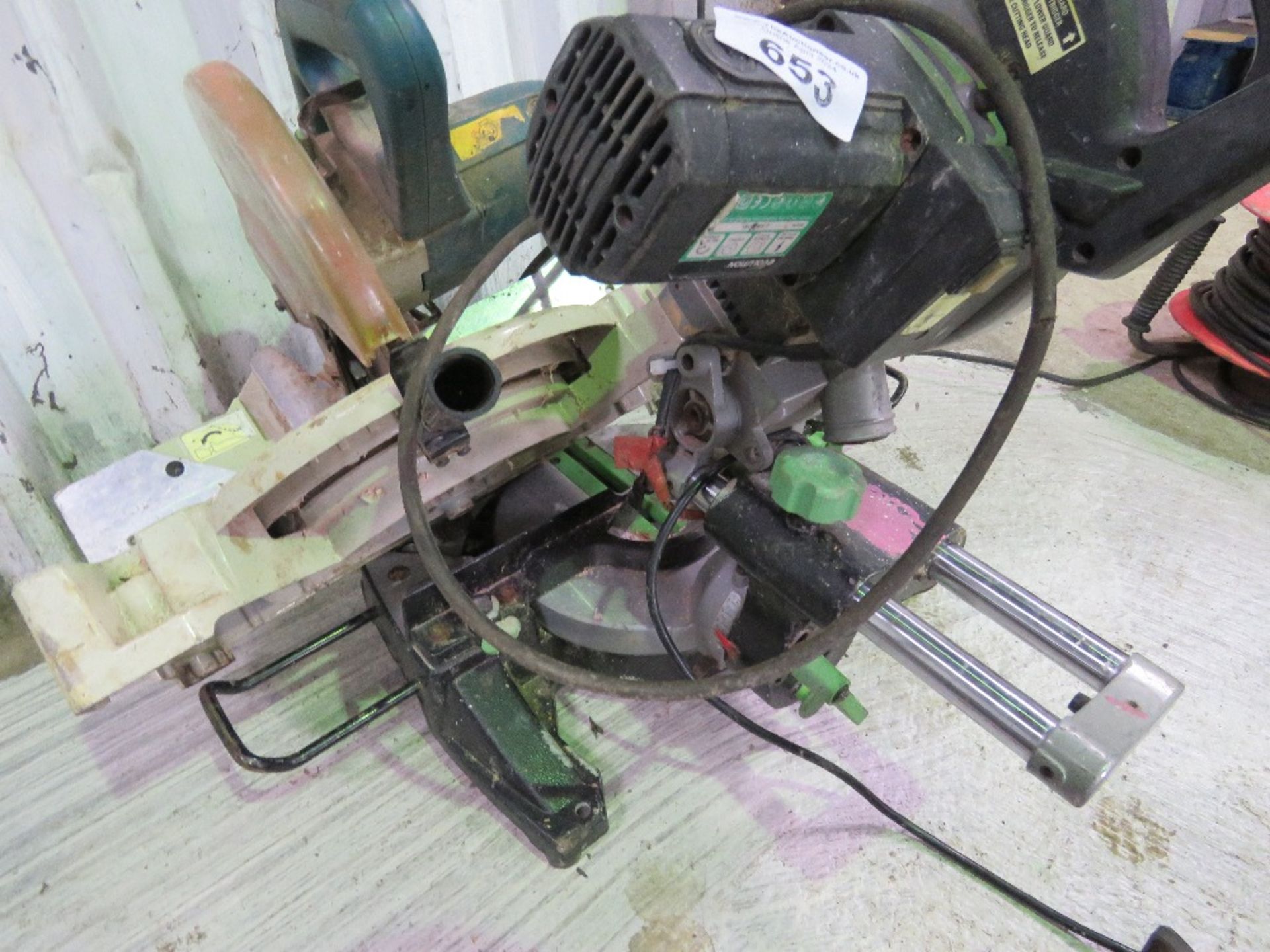 2 X MITRE SAWS, ELECTRIC POWERED - Image 2 of 9