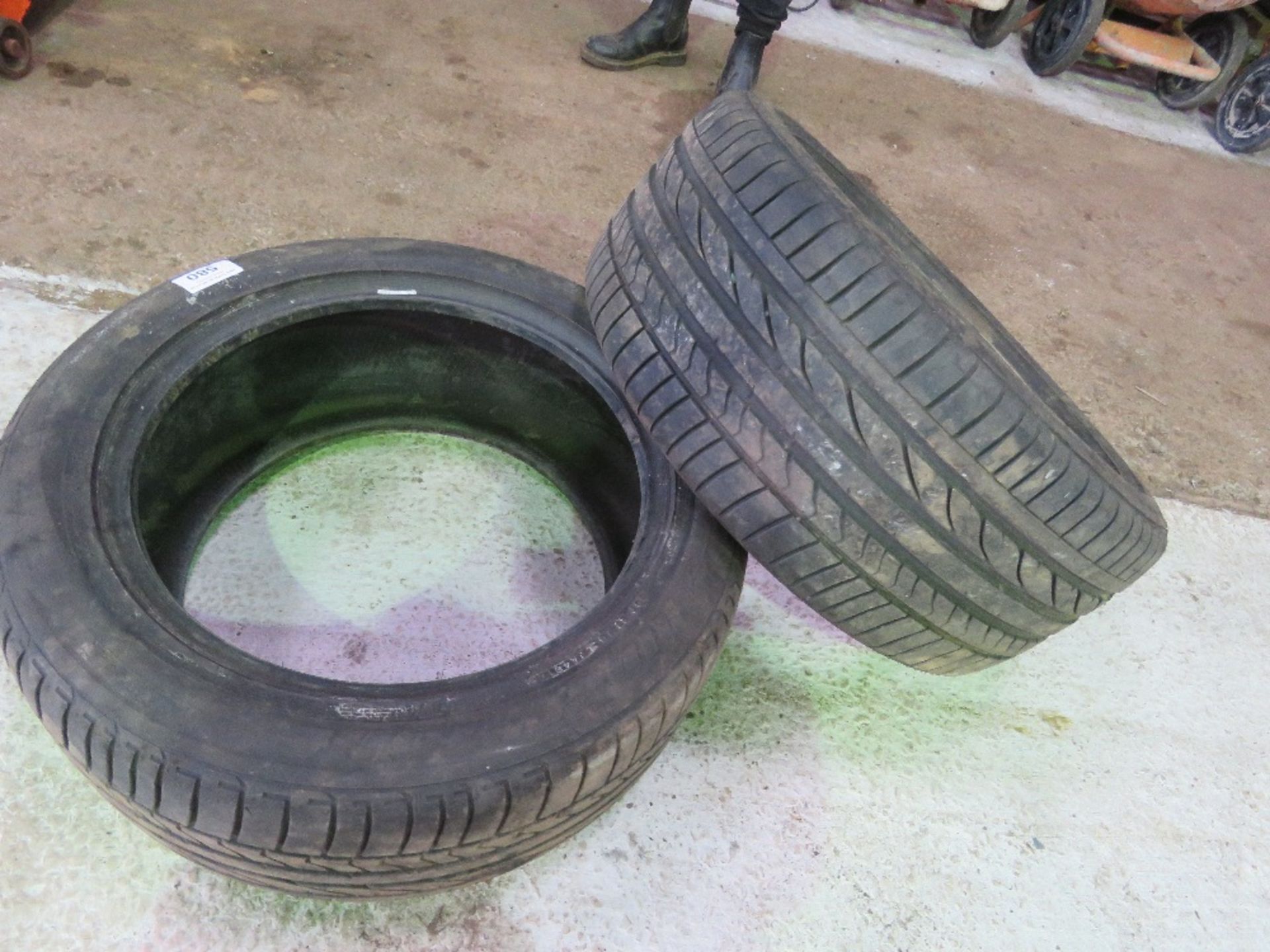 2 X TYRES, CONDITION UNKNOWN 255-50R19. - Image 2 of 3