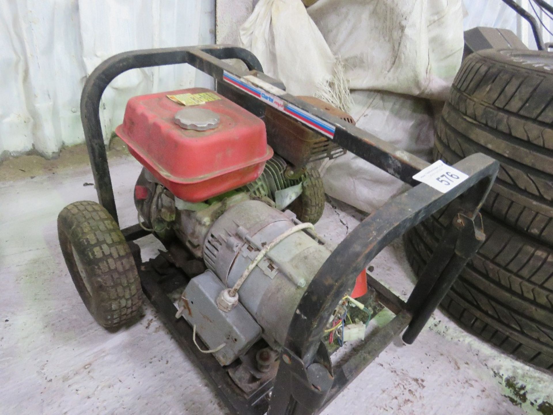 PETROL ENGINED GENERATOR.....THIS LOT IS SOLD UNDER THE AUCTIONEERS MARGIN SCHEME, THEREFORE NO VAT