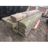 10NO TIMBER SLEEPERS.....THIS LOT IS SOLD UNDER THE AUCTIONEERS MARGIN SCHEME, THEREFORE NO VAT WILL