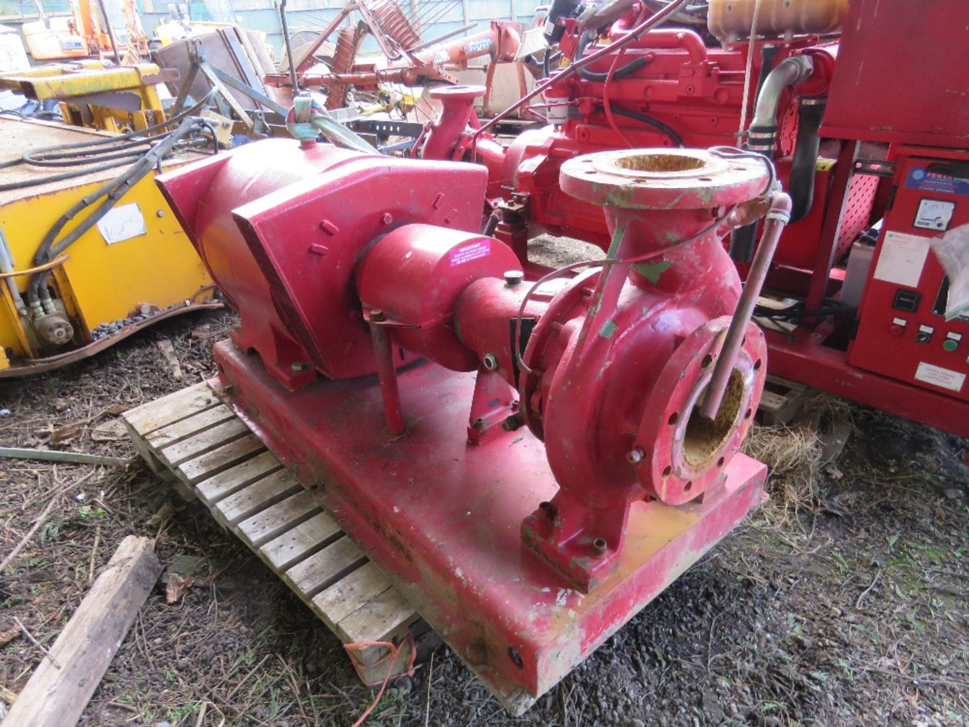 STERLING 3 PHASE POWERED FIRE PUMP. POWERED BY BROOK HANSEN 132KW MOTOR.....THIS LOT IS SOLD UNDER T