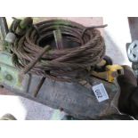 2 X CABLE PULLING WINCHES PLUS A CABLE.....THIS LOT IS SOLD UNDER THE AUCTIONEERS MARGIN SCHEME, THE