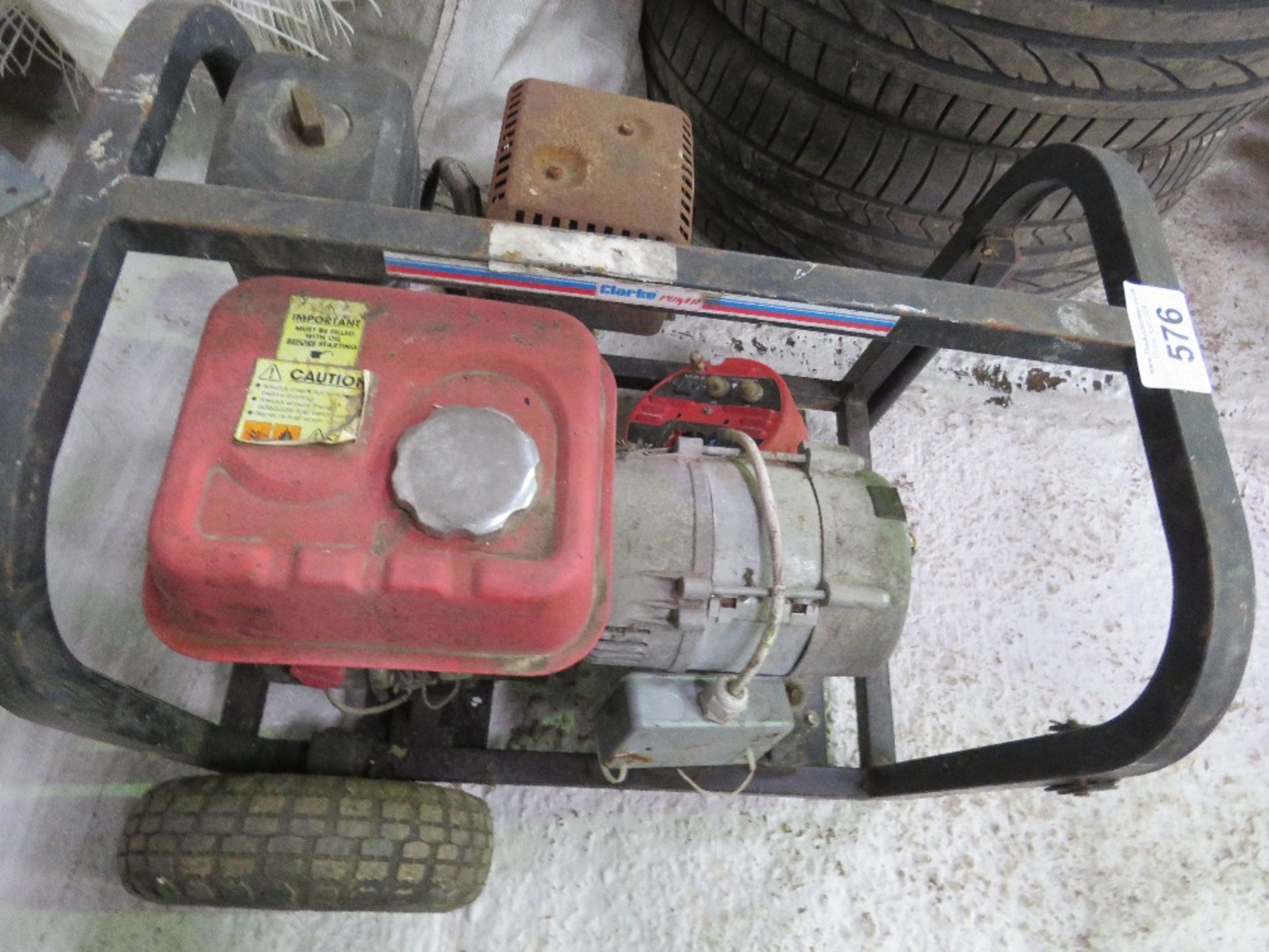 PETROL ENGINED GENERATOR.....THIS LOT IS SOLD UNDER THE AUCTIONEERS MARGIN SCHEME, THEREFORE NO VAT - Image 2 of 3