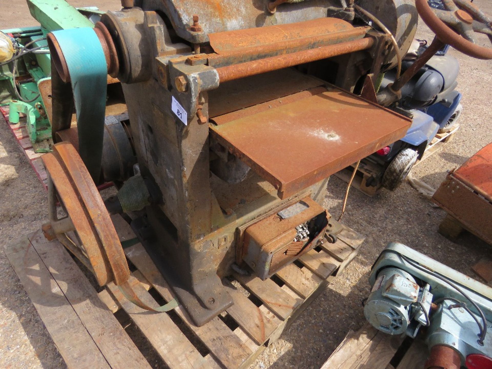 3 PHASE POWERED WOOD PLANER.