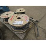 3 X PART ROLLS OF ARMOURED ELECTRICAL AND DATA CABLE......THIS LOT IS SOLD UNDER THE AUCTIONEERS MAR