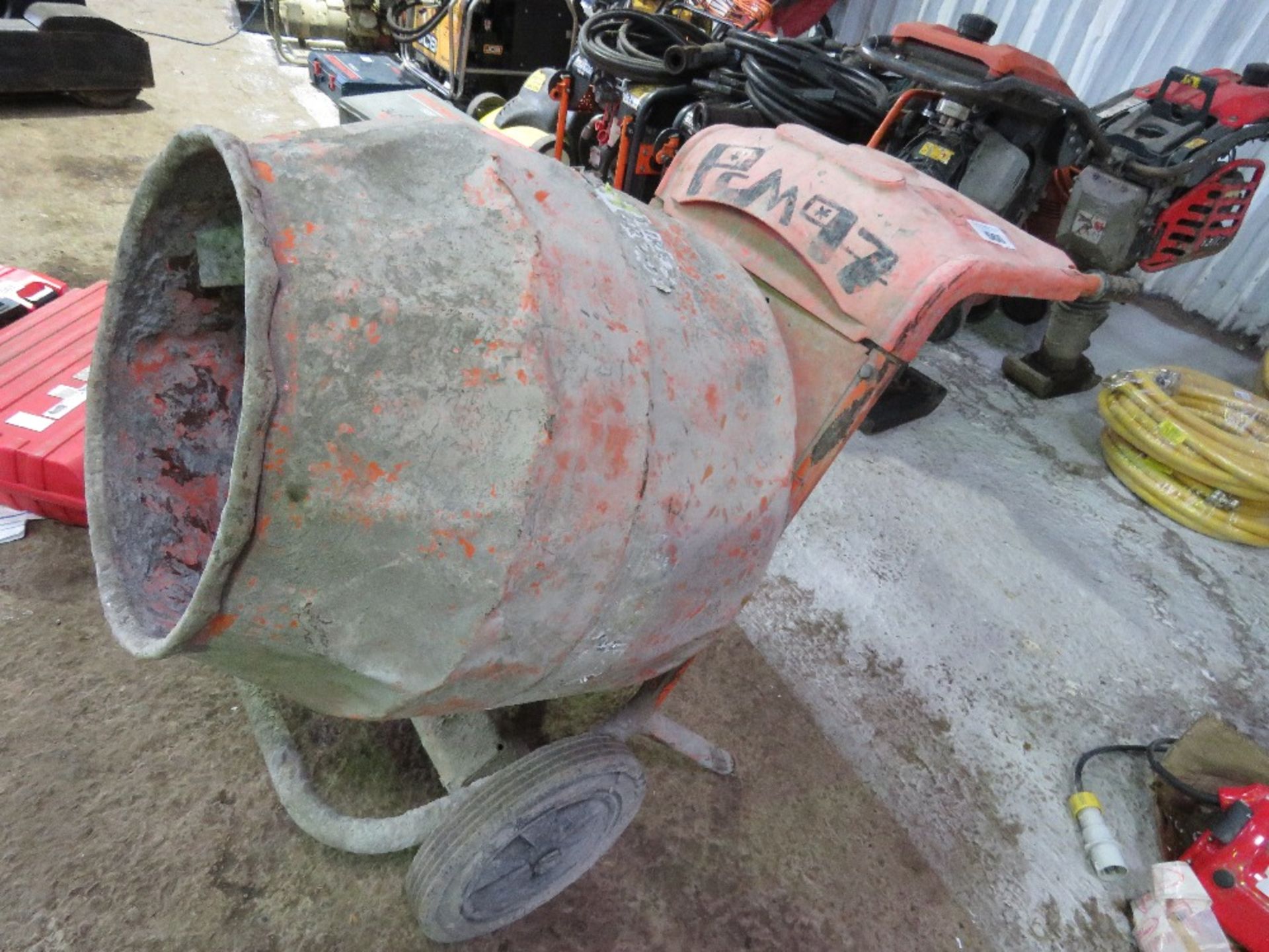 BELLE PETROL ENGINED MINIMIX CEMENT MIXER.