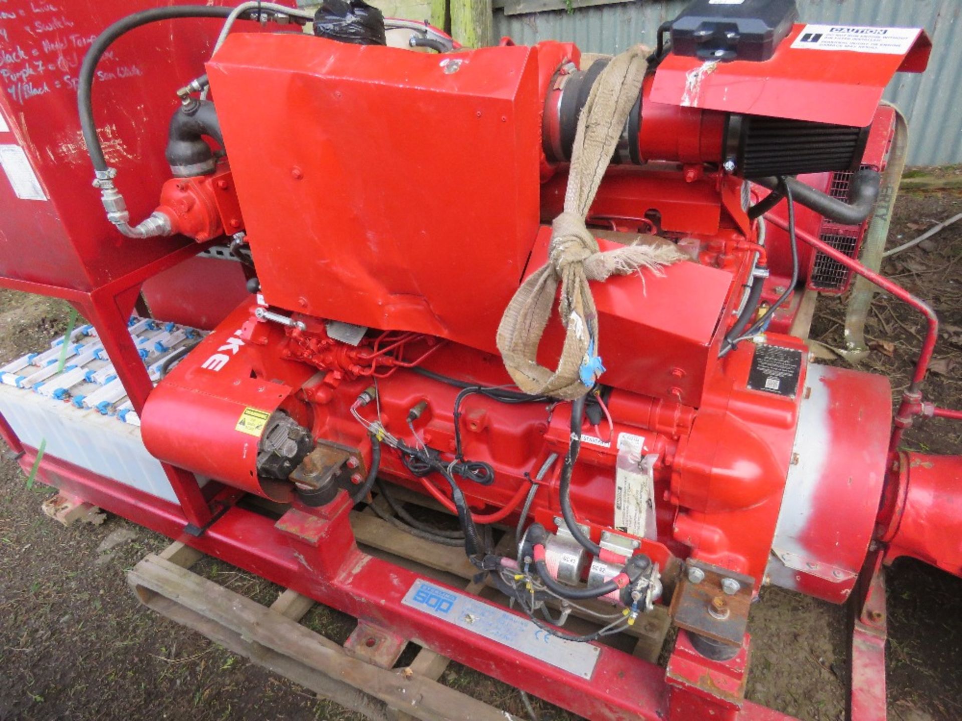 STERLING SPP FIRE PUMP, JOHN DEERE 4 CYLINDER ENGINE POWERED. LOW HOURS/STANDBY ONLY.....THIS LOT IS - Image 11 of 13