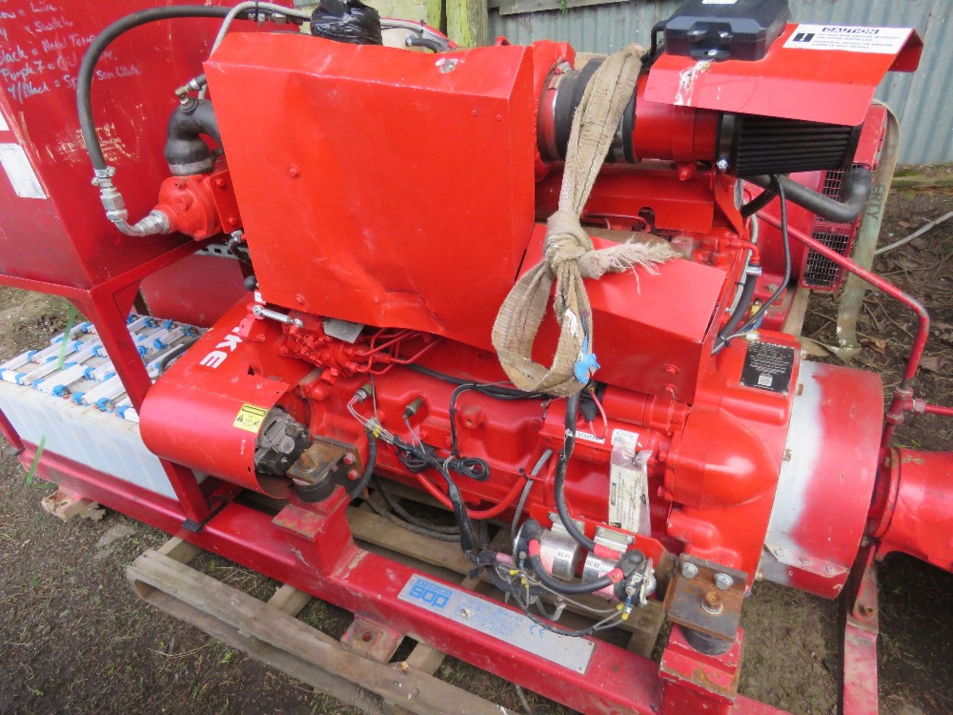 STERLING SPP FIRE PUMP, JOHN DEERE 4 CYLINDER ENGINE POWERED. LOW HOURS/STANDBY ONLY.....THIS LOT IS - Bild 11 aus 13