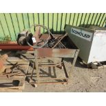 BLACKSMITH'S FORGE, 240VOLT POWERED PLUS TONGS AND LADDLE AS SHOWN.....THIS LOT IS SOLD UNDER THE AU