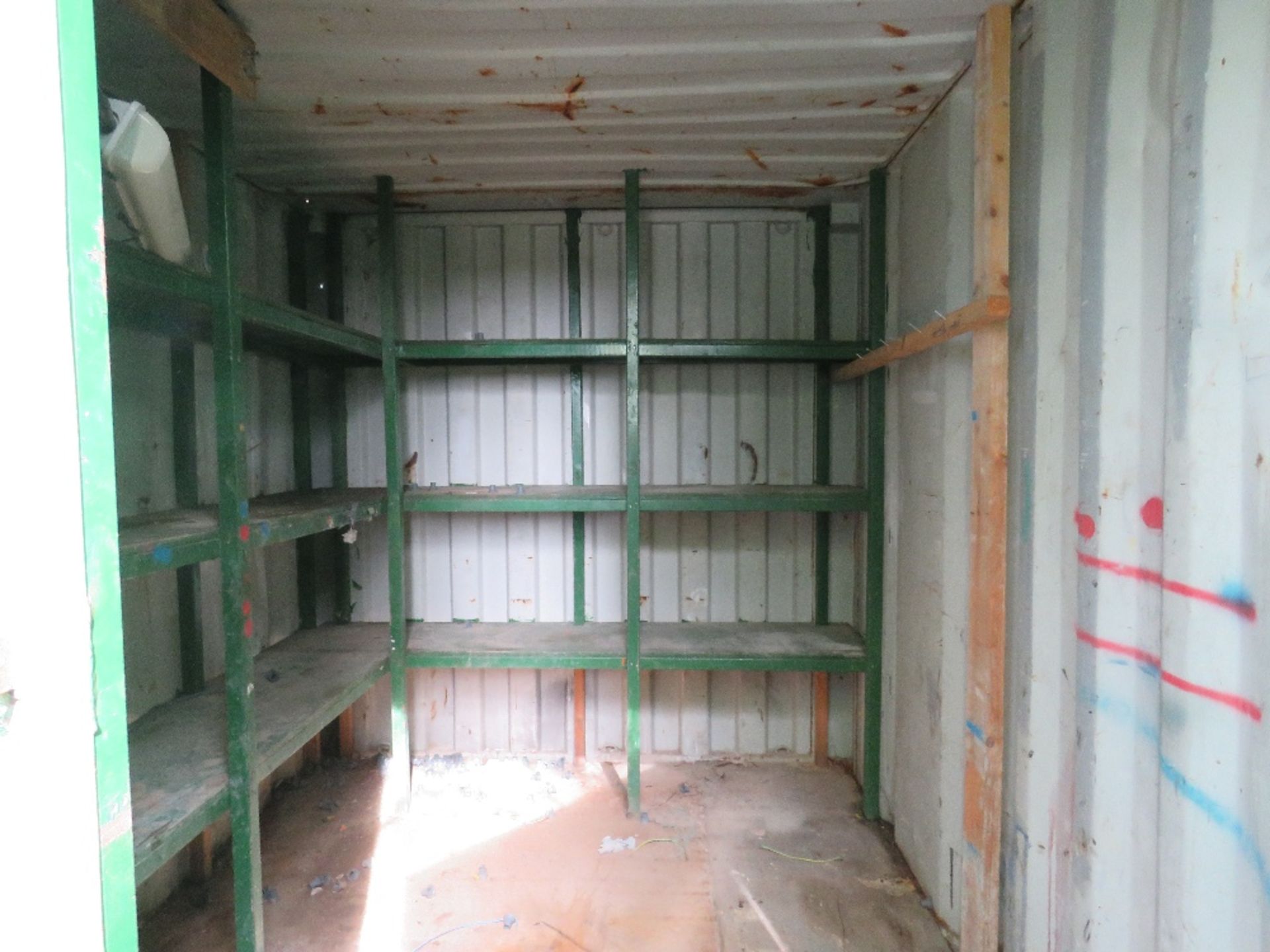 SMALL SECURE CONTAINER STORE, 10FT LENGTH APPROX, 2.2M DOOR ACCESS APPROX. - Image 2 of 4