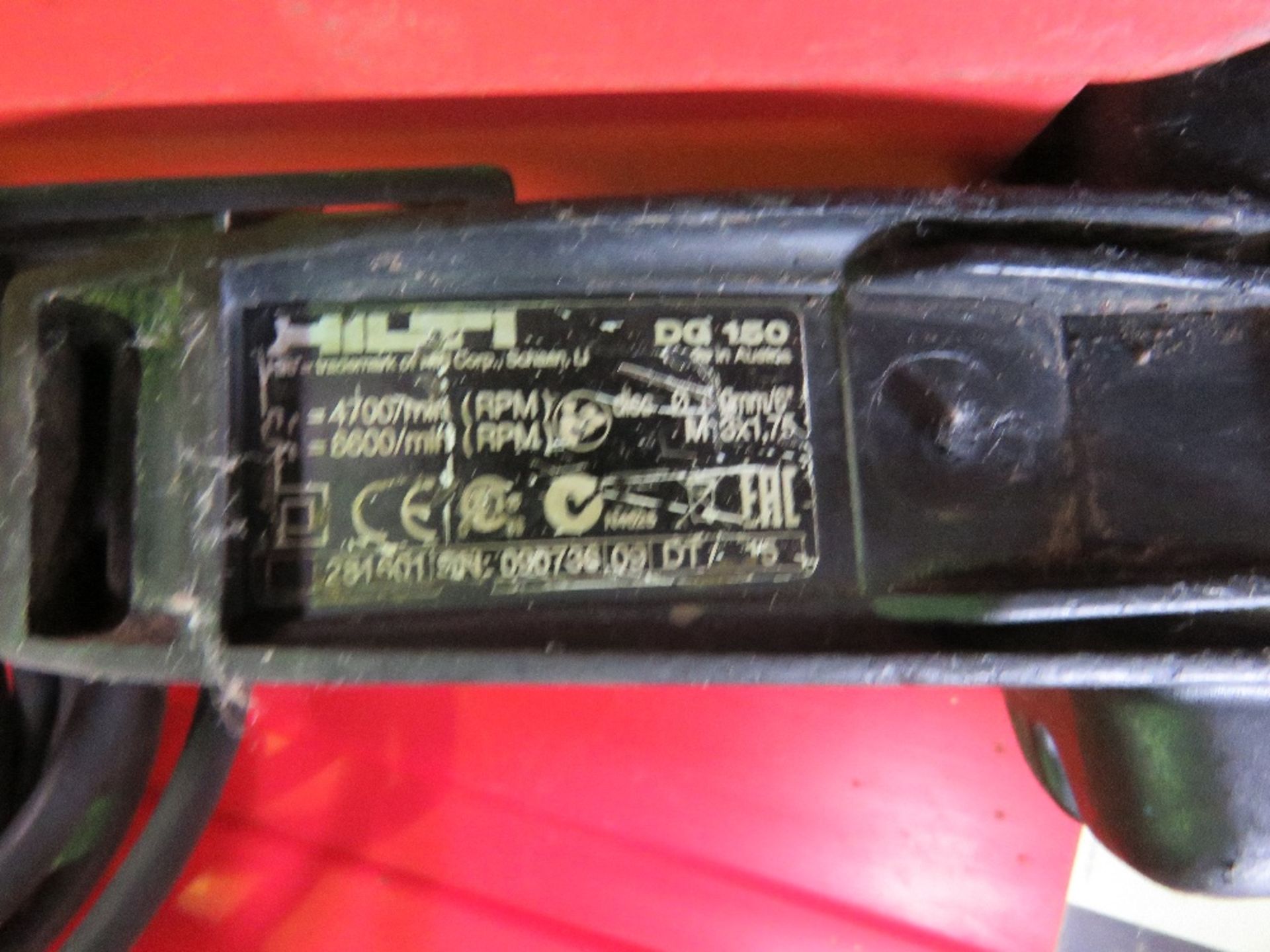 HILTI DS-150 WALL GRINDER WITH POWER BOX IN A CASE. 110VOLT. - Image 6 of 7