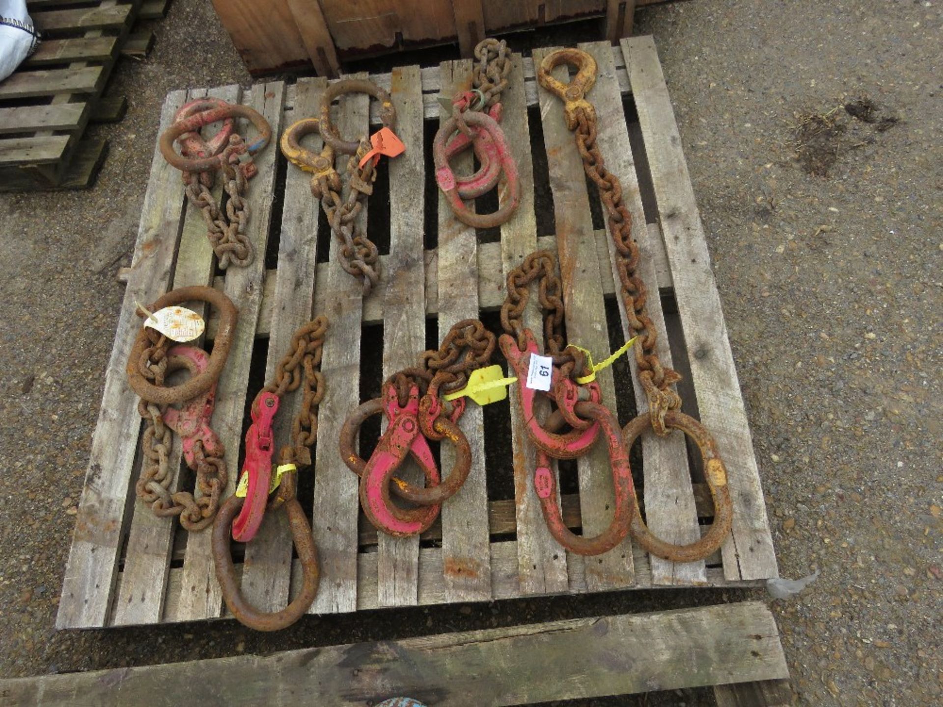8NO SINGLE LEG LIFTING CHAINS..........THIS LOT IS SOLD UNDER THE AUCTIONEERS MARGIN SCHEME, THEREF - Image 2 of 3
