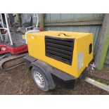 KAESER M20 TOWED ROAD COMPRESSOR YEAR 2004. KUBOTA ENGINE. 1250 REC HOURS. WHEN TESTED WAS SEEN TO R