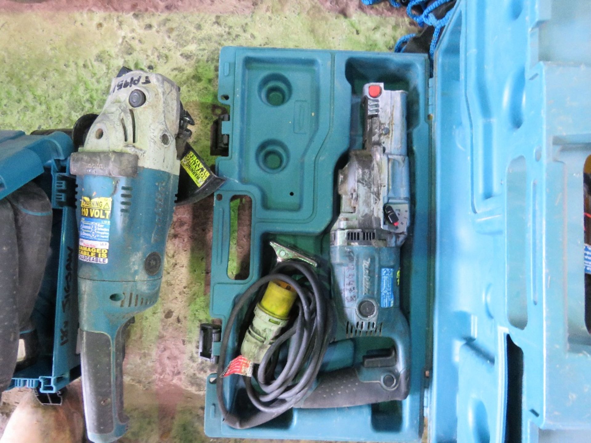 MAKITA 110VOLT RECIP SAW PLUS A GRINDER. - Image 2 of 2