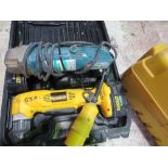 DEWALT RIGHT ANGLE BATTERY DRILL PLUS A MAKITA 110VOLT RIGHT ANGLE DRILL. DIRECT FROM LOCAL COMPANY.